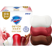 Safeguard 舒肤佳 排浊香皂混合3块装 (乌木玫瑰100g+红石榴100g+山茶花100g)