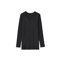 MUJI 無印良品 男式 棉羊毛冬季内衣 V领长袖衫