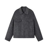 伯爵卓尔 Earl Joel 【石墨烯鹅绒内胆+羊毛+骆驼绒】25冬季轻奢时尚短款毛呢外套