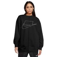 NIKE 耐克 AS W NSW NSW CREW FLC FT 女士运动卫衣/套头衫 CZ1431-010 黑色 L