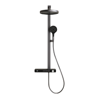 帝王洁具淋浴花洒全套恒温花洒套装家用淋雨花洒喷头淋浴套装TC24008 无缝贴墙【恒温款】白色-