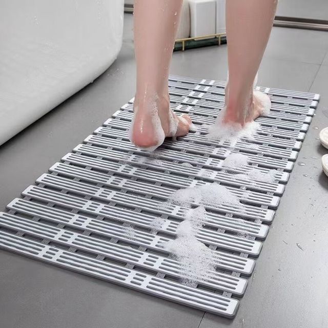 米良品 浴室镂空排水防滑地垫 40*90cm