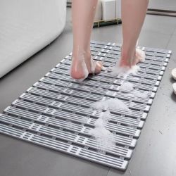 米良品 浴室镂空排水防滑地垫 40*90cm