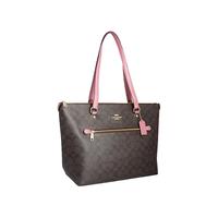 COACH 蔻驰 女士牛皮单肩托特包 91147 IMAOM 粉色 大号