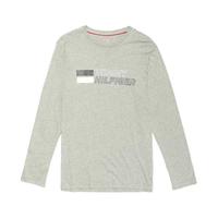 TOMMY HILFIGER 汤米·希尔费格 男士纯棉圆领印花长袖T恤09T3713