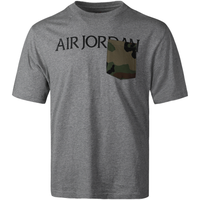 AIR JORDAN As Mj Camo Pocket mashup tee 男子运动T恤 CZ0595-091 黑灰 M