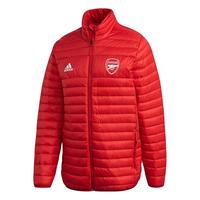 阿迪达斯 adidas阿森纳同款羽绒服 足球运动轻薄羽绒休闲外套 FQ4110  红色 M码