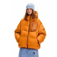 保暖服饰：瞬时山野 逐光 男女同款【800+高蓬】90%白鸭绒防泼水绗线羽绒服面包服