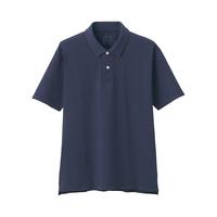 MUJI 無印良品 男士短袖POLO衫 ABE04A1S 深藏青色 S