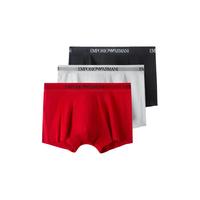 阿玛尼EMPORIO ARMANI 111357 CC717 02910 男士平角内裤 3条装