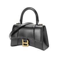 BALENCIAGA 巴黎世家 HOURGLASS系列 女士加小号手提包 592833 1QJ4M 1000 黑色