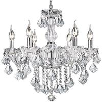 奥灯欧式蜡烛透明水晶吊灯餐厅客厅卧室书房间服装店6头玻璃吊灯1