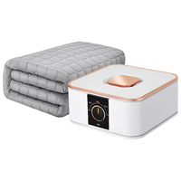 美清雅电热毯水电褥子双人智能恒温水循环水暖毯水暖电热毯炕床垫加热垫 精致款0.9*1.8m+高档毯