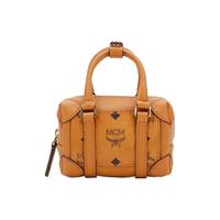 MCM 奢侈品 女士Soft Berlin Visetos干邑色人造革配牛皮革迷你手提单肩斜挎包零钱包 MXZBSBF03CO001