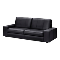 宜家(IKEA)KIVIK奇维三人真皮沙发头层牛皮欧式简约时尚客厅家居
