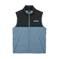SKECHERS/斯凯奇 冬装新款男士外套羽绒马甲男保暖羽绒服男短款 花冠蓝 s