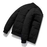 千纸鹤 冬季保暖棒球领休闲男士羽绒服夹克外套