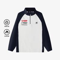FILA 【加绒】男中大童(130-170)T恤男童运动针织长袖上衣