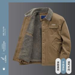 阿尔皮纳 L'ALPINA 冬季男式夹克休闲百搭翻领男士加厚夹克棉衣外套男