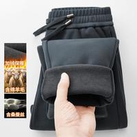 鳄鱼恤 冬季休闲保暖松紧腰大码男式休闲裤