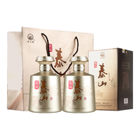 泰山牌泰山儒风 38度浓香型白酒 固态法酿造山东鲁酒 500ml*2瓶 两支装 