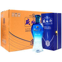 山东特产 威海卫52度海韵白酒 500ml浓香型 国产白酒 贵宾及婚宴接待礼盒 整箱6瓶
