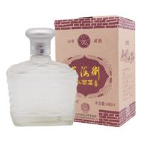 威海卫34度小酒篓烧锅白酒整箱6瓶