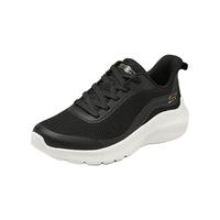 斯凯奇(Skechers)2024夏男女情侣同款厚底休闲运动鞋缓震117483 黑色 35