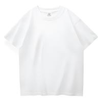 纯棉白色短袖t恤女宽松2022夏季新款纯色打底衫半袖女装上衣T桖