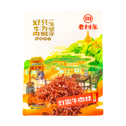 老川东 灯影牛肉丝五香味218g 四川特产 牛肉零食