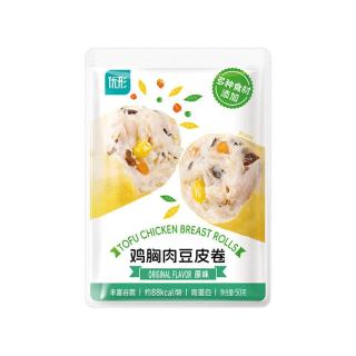 优形 鸡胸肉 豆皮卷 原味 50g（任选10款）