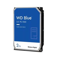 西部数据 WD） 2TB台式机械硬盘 7200转256MB缓存 SATA6Gb/s接口 8cm蓝盘 高速稳定存储 商用办公游戏适用