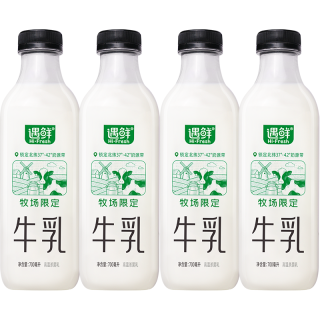 新希望 遇鲜限定牧场牛奶700ml*4瓶 新鲜低温牛奶整箱高钙早餐奶