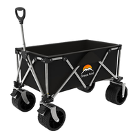 出色鸟Greatbird露营车聚拢型折叠推车野餐超大营地手推车手拉车户外野营装备拖车 曜石黑【越野轮+承重550斤】400L 加大聚拢款【鲸吞式大容量】