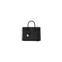 YSL/圣罗兰 女士黑色SAC DE JOUR迷你鳄鱼压花手袋包手提包