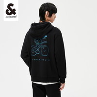 杰克琼斯秋冬男装毛衣日常刺绣百搭长袖针织男士1 E42黑色 175/96A/M