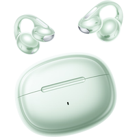 iKF 月影AI翻蓝牙耳机耳夹式无线不入耳骨气传导LDAC音质适用于苹果华为 阳光绿