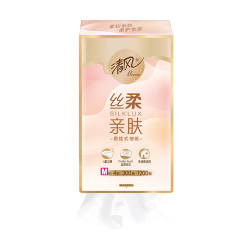 清风 悬挂式抽纸 丝柔挂抽4层300抽*6提M码 纸巾抽纸擦手纸整箱卫生纸