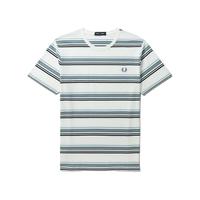 FRED PERRY男士短袖T恤2023夏季新款休闲撞色条纹麦穗刺绣潮M5607