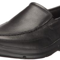 乐步 男士经典橡胶底乐福鞋 低帮全季节百搭 黑色//白色 7.5