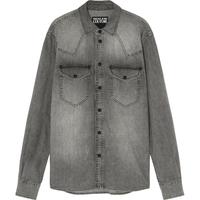 【季末优惠】VERSACE JEANS COUTURE 男士Logo丹宁衬衫