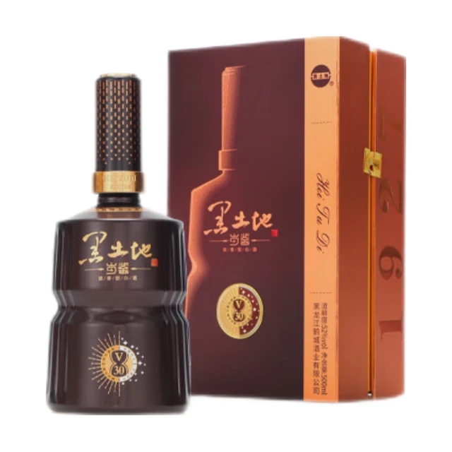  BLACK SOIL/黑土地 商务宴请 浓香型白酒  箱装 500mL 52度