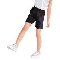 橙火儿童速干裤女童短裤夏季运动裤羽毛球训练裤透气中大童休闲五分裤 黑色 120码(110-120cm 20-35斤)