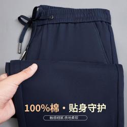 阿尔皮纳 L'ALPINA 2025男士裤子松紧腰抽绳休闲长裤男宽松直筒裤男