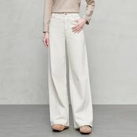 Infinity FINITY 2025秋季休闲高腰显瘦百搭透气亲肤女式直筒裤牛仔裤长裤