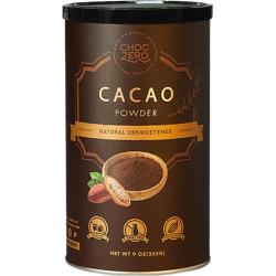 ChocZero 无添加未碱化原生巧克力粉早餐烘焙冲饮 罐装生可可粉255g
