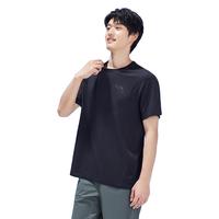 安踏(ANTA)王一博同款冰丝T丨男冰肤抗菌跑步短T恤2023夏打底衫152325114 基础黑-4 M/男170