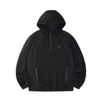 FILA 男装FUSION系列运动卫衣男士简约舒适休闲宽松针织连帽上衣