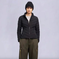 移动端、保暖服饰：MOOSE KNUCKLES 加拿大小剪刀 女士ELORA防风保暖长袖拉链立领羽绒夹克