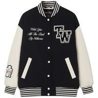Teenie Weenie 小熊学院风红色棒球服棉服棉袄外套薄款女